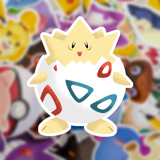 Togepi Vinyl  sticker, die cut sticker, Cartoon sticker,  sticker