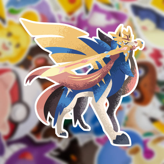 Zacian Vinyl Sticker