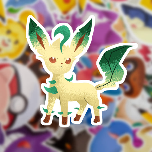 Leafeon Vinyl Die Cut  sticker,  stickers, Cartoon sticker,  sticker. Waterproof sticker, Weatherproof sticker