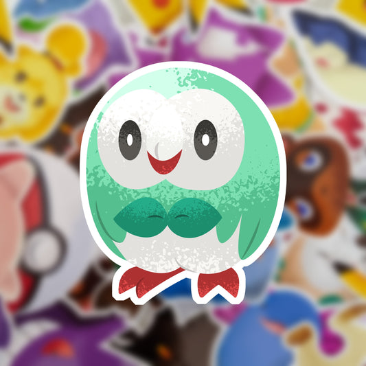 Shiny Rowlet Vinyl Sticker