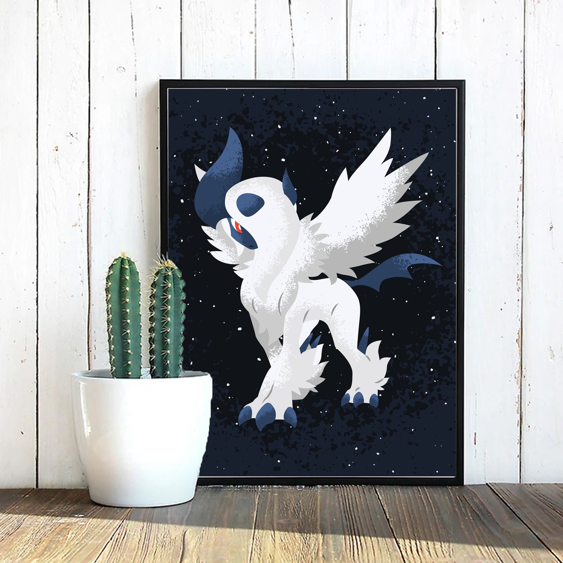 Mega Absol Art Print