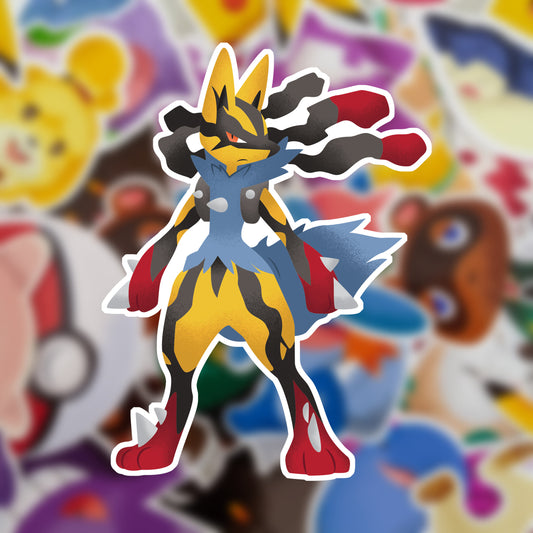 Shiny Mega Lucario Vinyl  Sticker