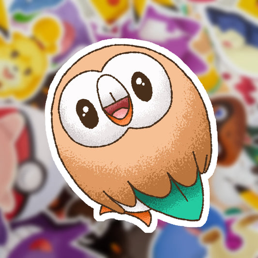 Rowlet Vinyl Sticker