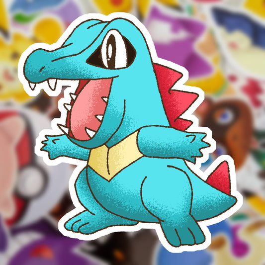 Totodile Vinyl Sticker