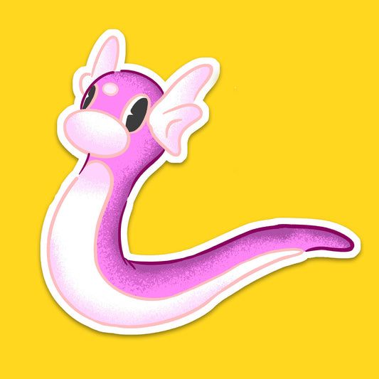 Shiny Dratini Vinyl Sticker