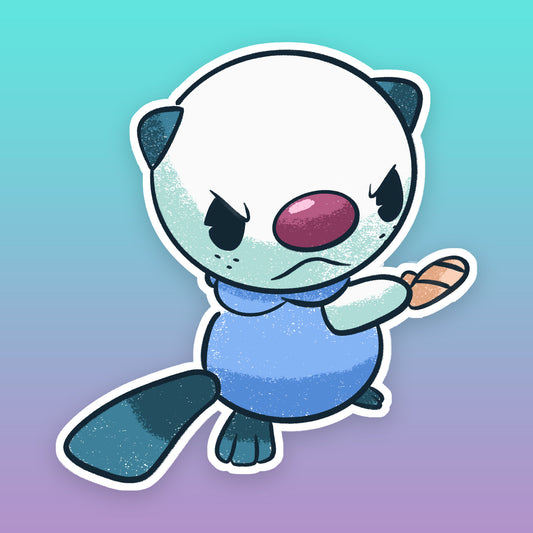 Shiny Oshawott Vinyl Sticker