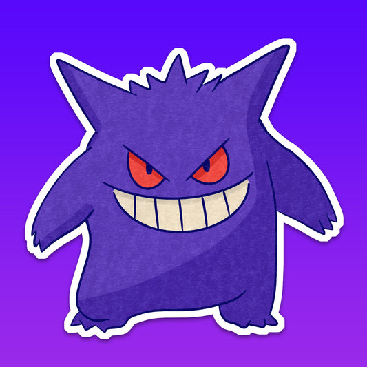 Gengar Vinyl Sticker