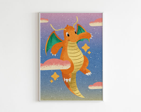 Dragonite Art Print