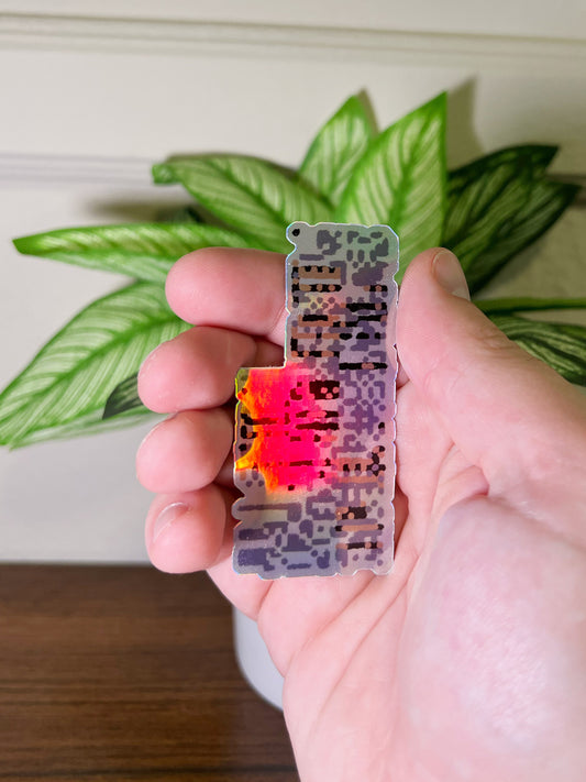 Missingno Holographic Vinyl Sticker
