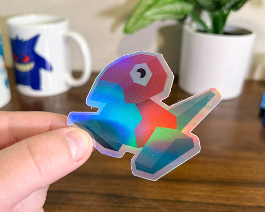 Porygon Holographic Vinyl Sticker