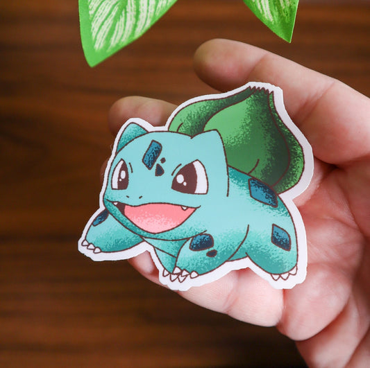 Grass Seed Dino Bulba Vinyl Sticker