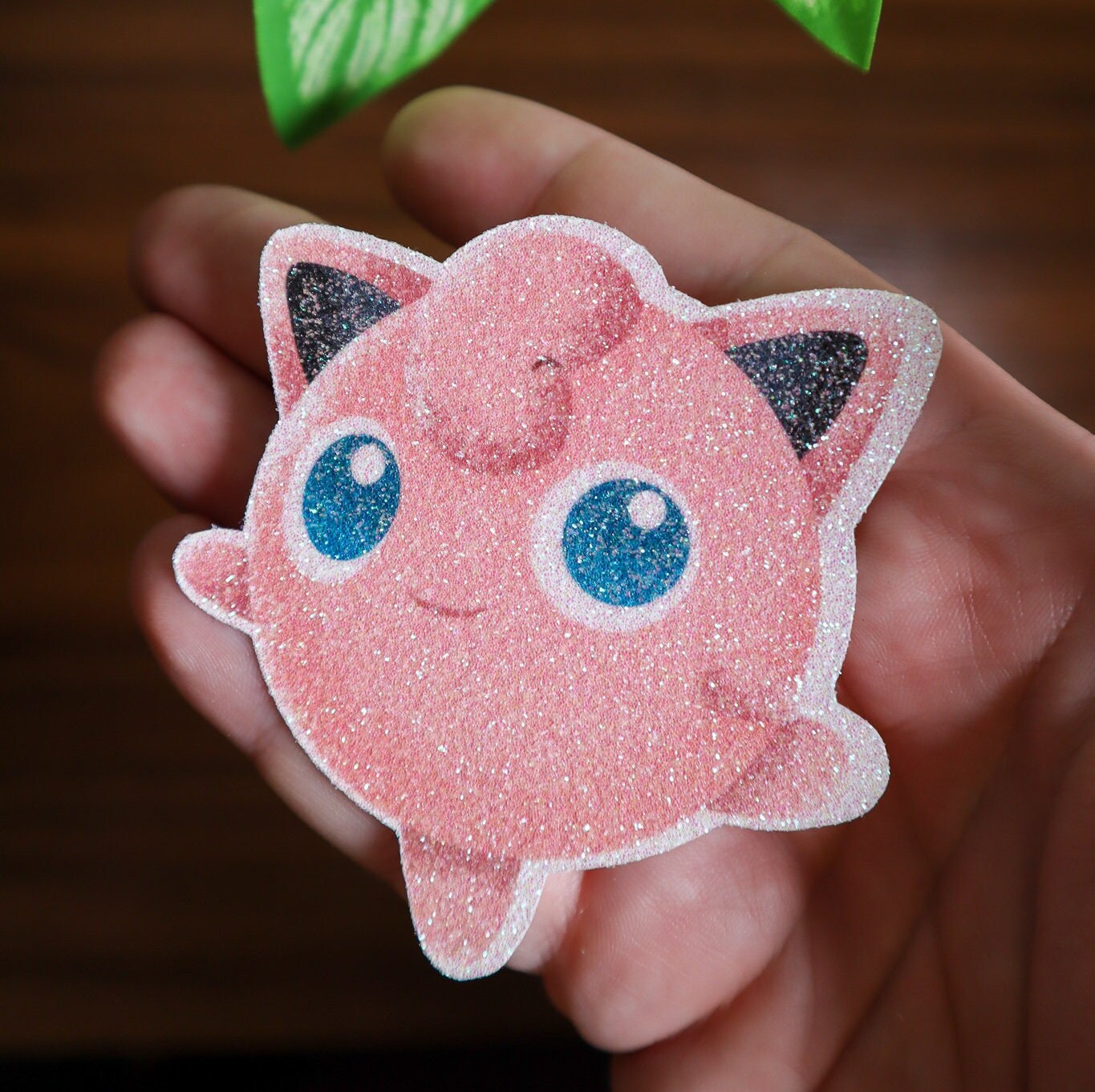 Jigglypuff Glitter Vinyl Sticker